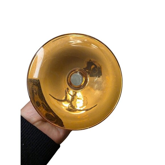 Gold-Trimmed Clear Glass Coupe Cocktail Glasses Set Of 2 - Picture 11 of 16